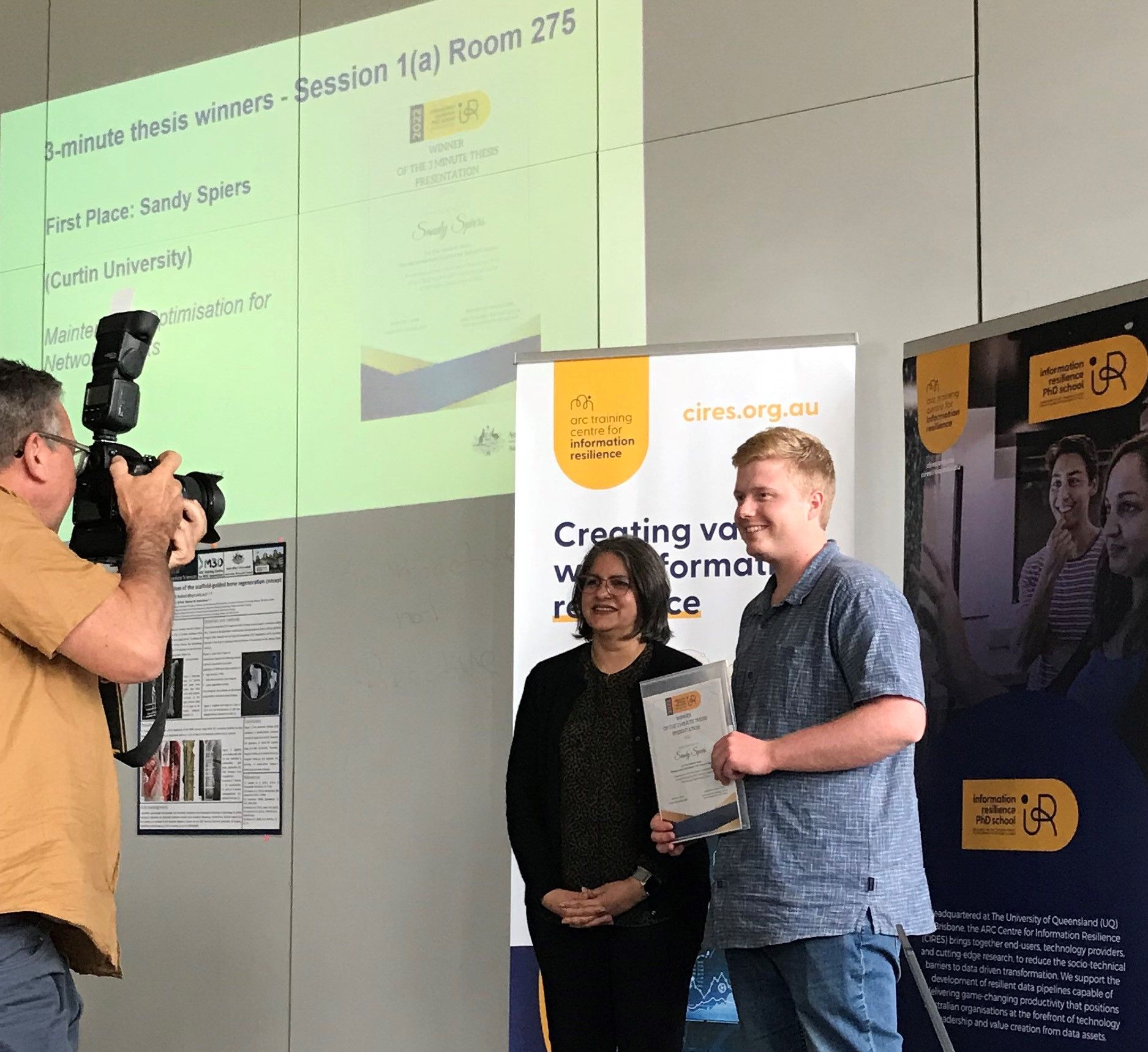 Sandy wins first prize.