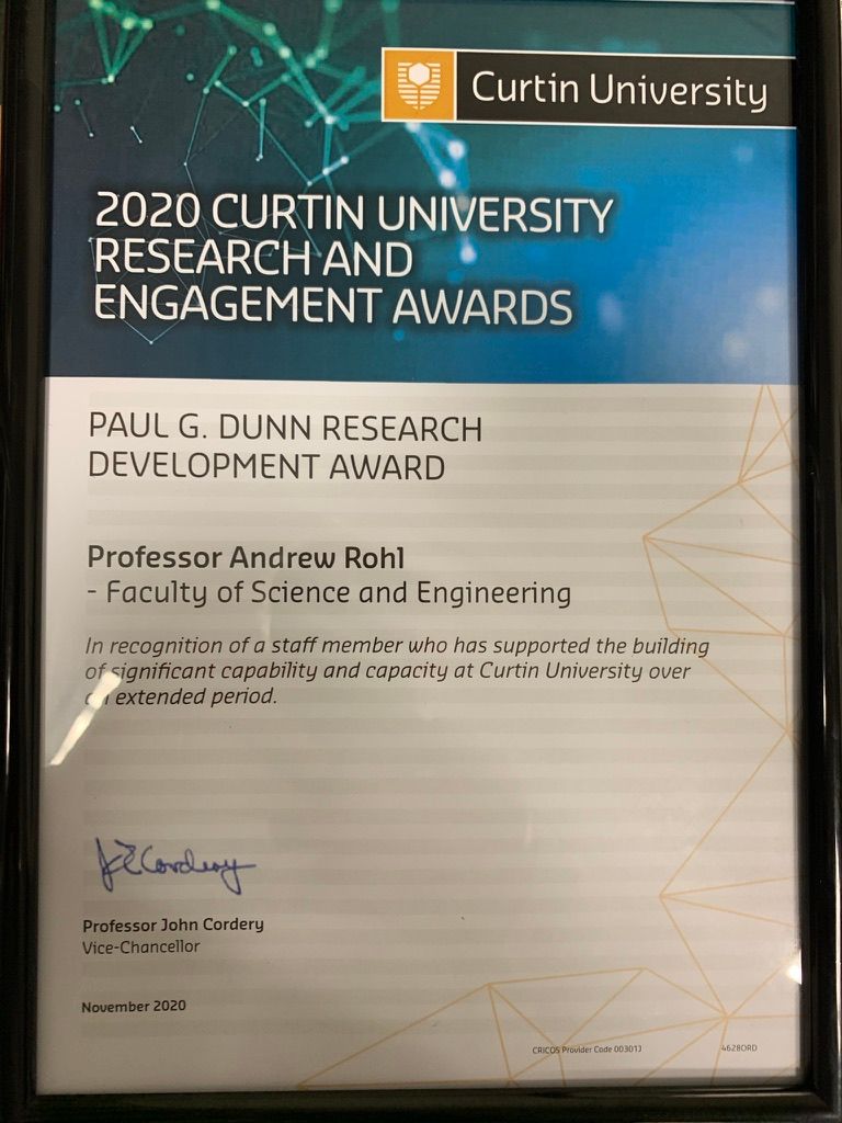 Paul G Dunn Research Development Award