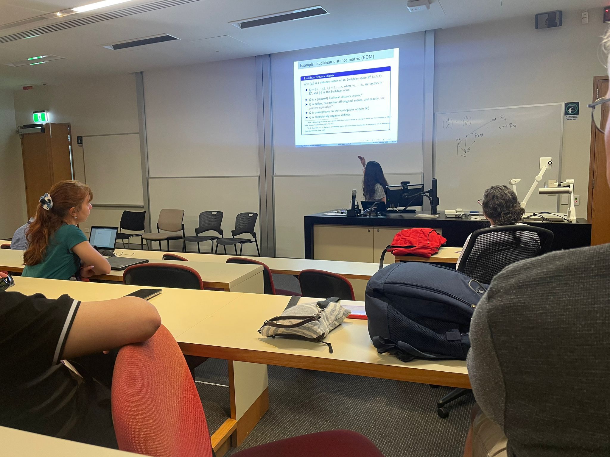 Hoa sharing her research at the University of Queensland